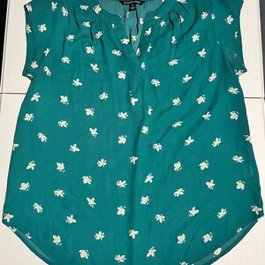 41 Hawthorn Teal Floral Blouse